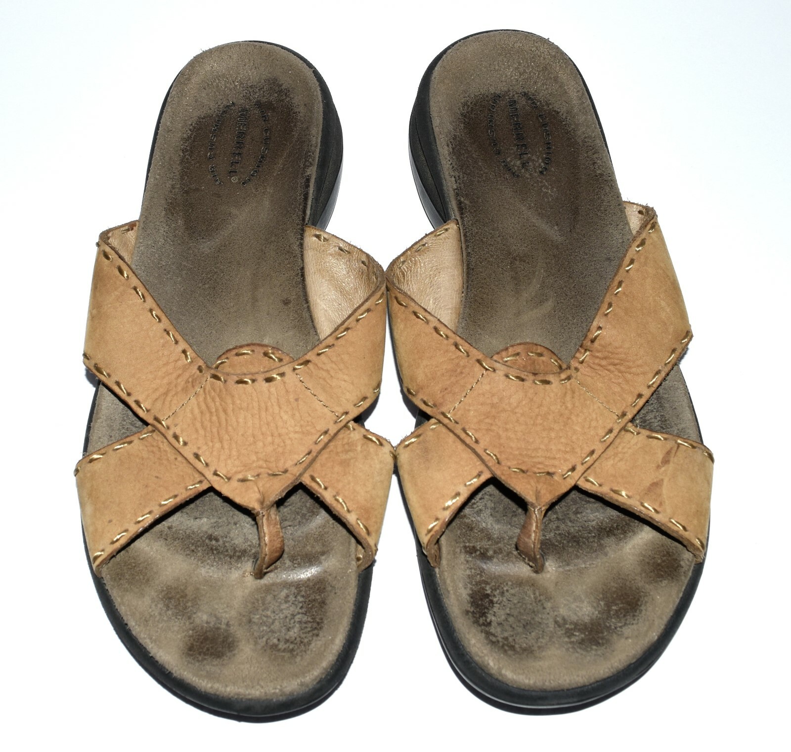 Sandali donna Merrell Topo reticolo pelle fumè ammortizzati ad aria misura 10M