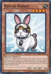 Rescue Rabbit - SR04-EN020 - Common - Unlimited Edition x3 - Near Mint