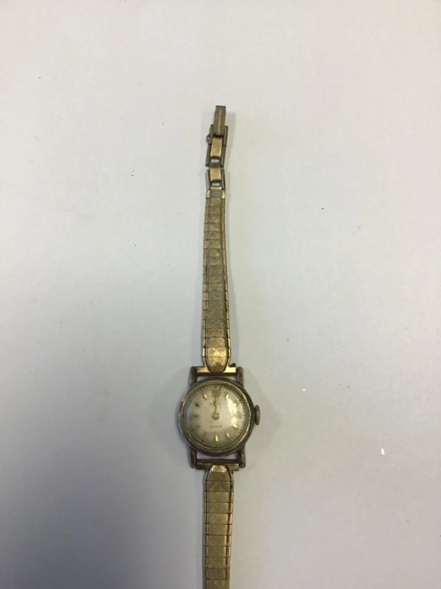 Vintage Ladies Cyma Watch Mechanical 10 Karat Gold Filled Working