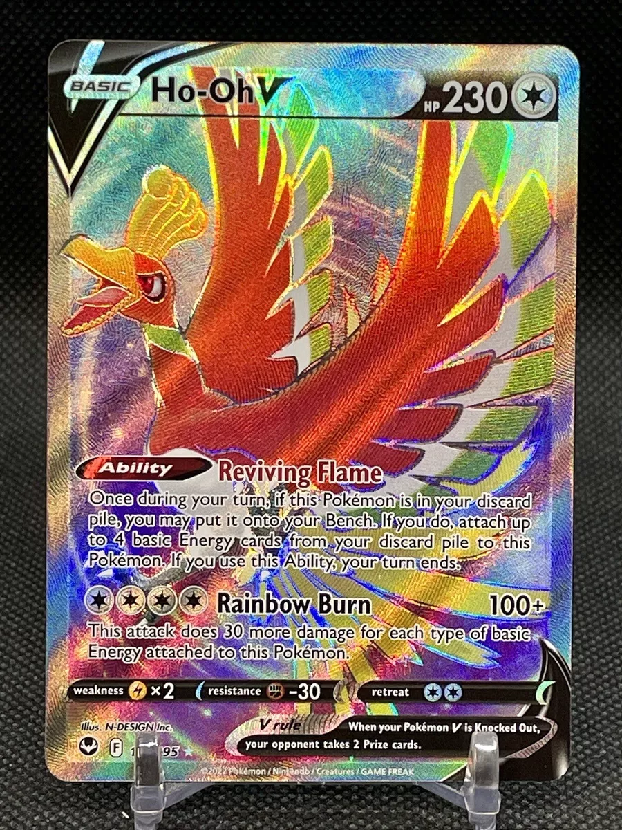  Ho-oh V 187/195- Silver Tempest - Full Art - Pokemon