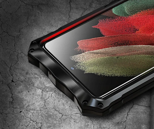 Custodia Armor per Samsung S25 Ultra Metal Bumper Resistente Full Body - Foto 12 di 28