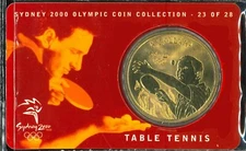 2000 Australia $5 Bronze Coin Table Tennis - Sydney Olympics Commemorative issue