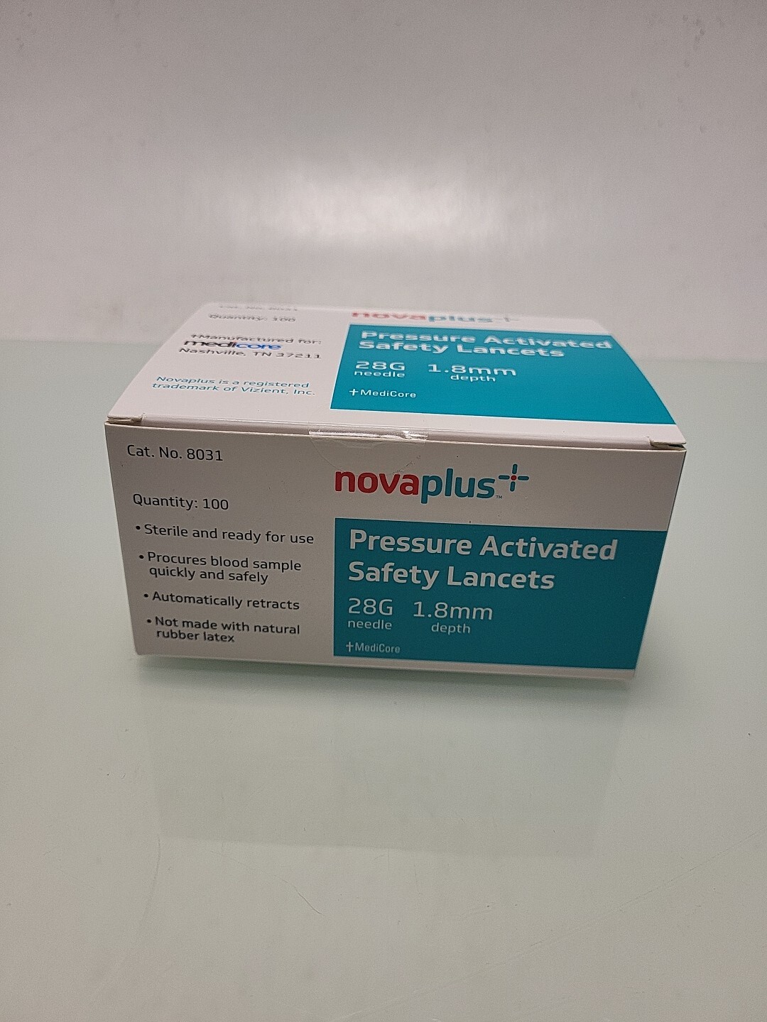 Medicore Shells MediCore Novaplus Pressure Activated Safety Lancets 28G 100ct. N9 | eBay