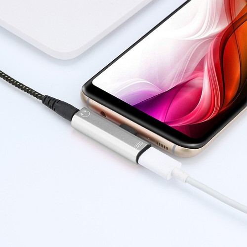 Type-C to 3.5mm Jack AUX Audio Headphone USB-C Charging Adapter Splitter Cable - Picture 8 of 16