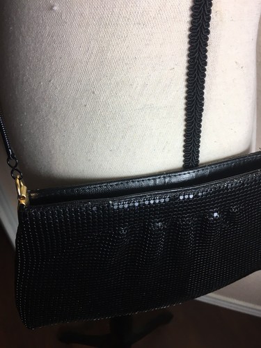 Mervyns Partners Metal Mesh Black Purse / Crossbody Or Shoulder Carrying - Picture 5 of 12