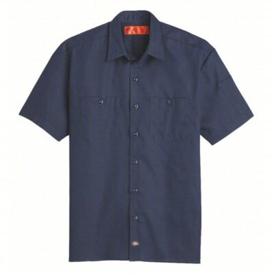 Dickies Ripstop Fabric Short Slv Button Work Shirt S608 New Black Grey Navy