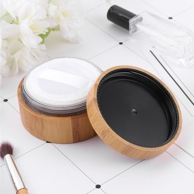 Powder Container with Puff Mini Containers for Makeup Case Travel