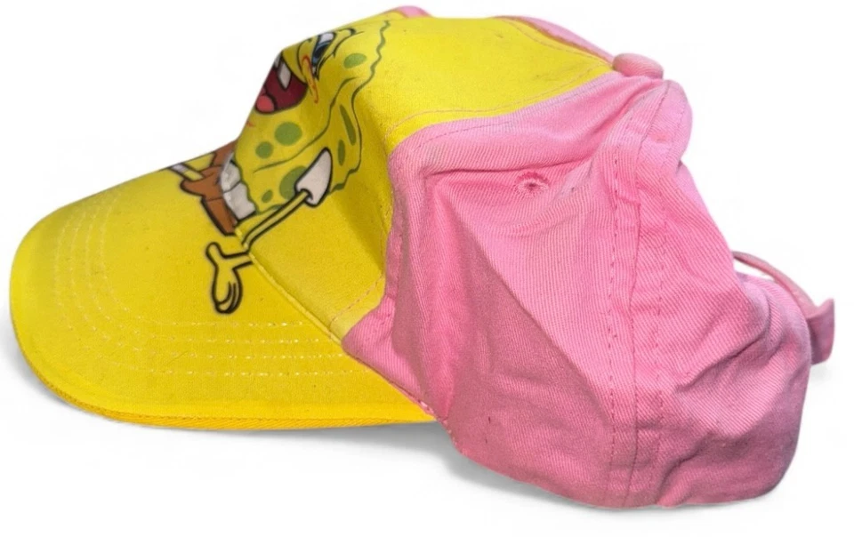 Nickelodeon Spongebob Pink And Yellow Baseball Cap Hat OSFM - Image 4 of 4