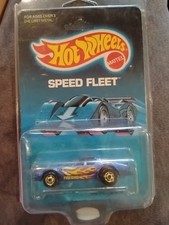 Hot Wheels Speed Fleet Hot Bird Blue No. 1451 In Protective Case Tan Interior