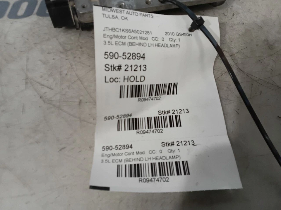 Engine ECM Electronic Module Engine Control Fits 10 LEXUS GS450H 9474702 Foto 4 de 4