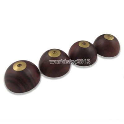 4pcs 23mm Rosewood Speakers Shock Spike Pad Stand Isolation Feet Damping Nail #e
