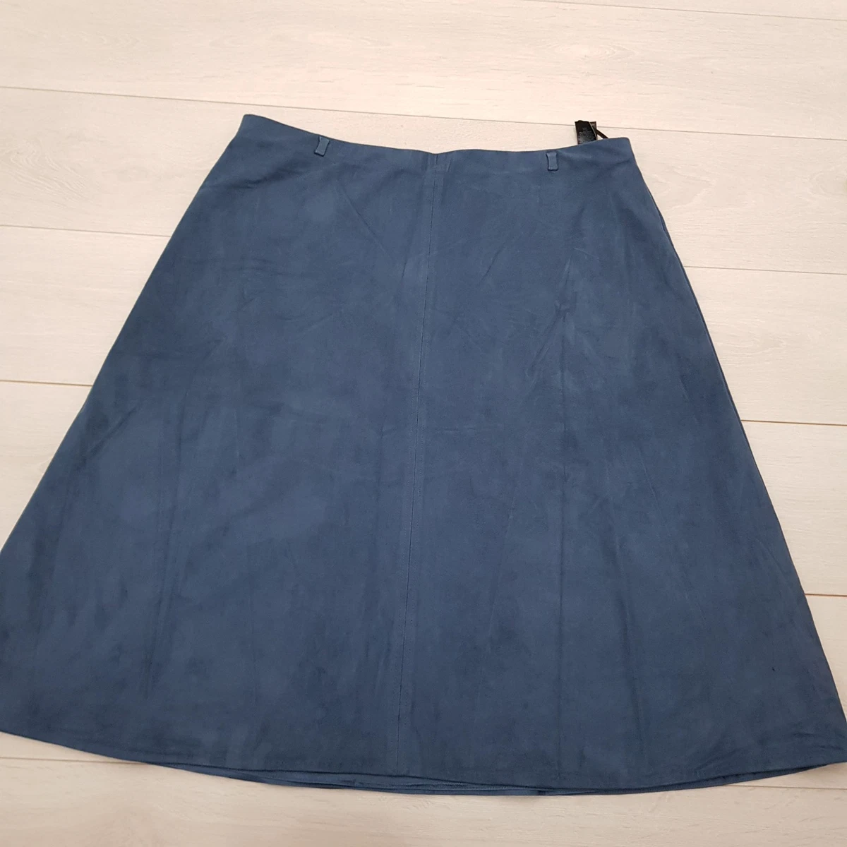 Jupe A-Line Marks And Spencer - Femme Taille 8 - Bleu Animal Print - Satin
