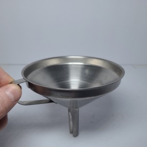 Stainless Steel Crate And Barrel Funnel 5" diameter, 4" tall