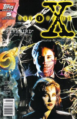 X-Files, The #5 (Newsstand) FN; Topps | David Duchovny Gillian Anderson - w/Bag+