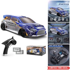 RC Drift Car 1/18 Scale 4WD 28 KM/H 2.4GHz Gyro Two Batteries Included Indoor