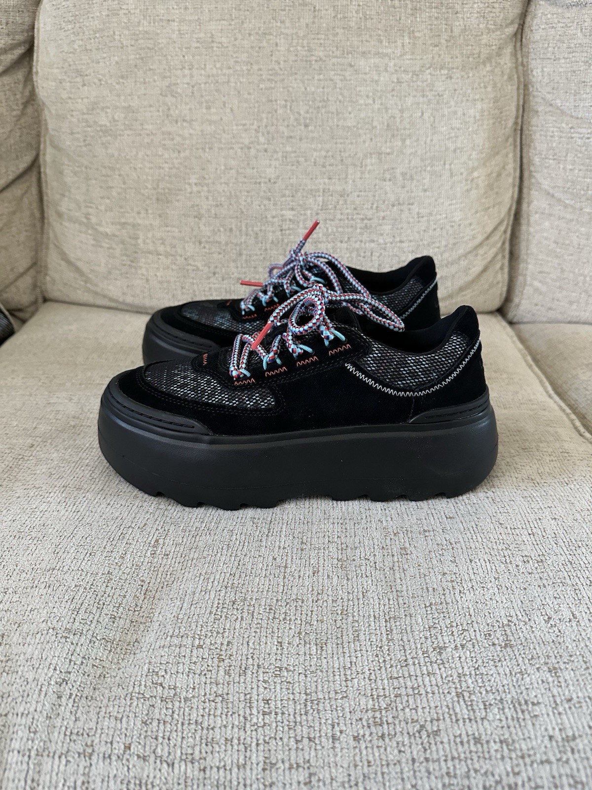 Ugg Marin Mega Lace Heritage Braid Platform Shoes Women Size 7