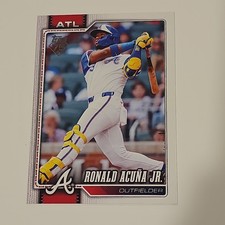 TOPPS 2023 FLAGSHIP COLLECTION BASE SET RONALD ACUÑA JR #50 BRAVES MLB CARD