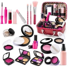 Pretend Makeup Toy Sets for Girls Age 3-8,Makeup Kit for Play Vanity Set, Was...