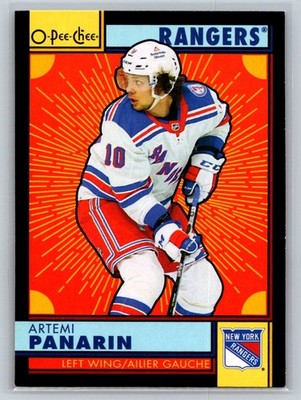 2022-23 O-Pee-Chee Retro Black Border Artemi Panarin 072/100 New York Rangers
