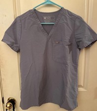FIGS Catarina One Pocket Scrub Top Vapor Blue Women  s XS