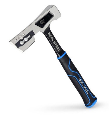 28 Oz Steel Roofing Hammer Shingler s Hatchet Hammer with Rubber Handle (0522...