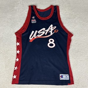 Maillot De Basket USA Nike - Magic Johnson - Taille XL - Blanc - Occasion