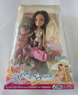 Bratz Spring Break Beach Summer Sizzle Yasmin MGA Rare Bratz Long Hair Surf READ