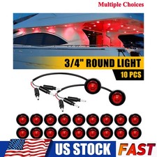 Amberred 34round Led Bullet Clearance Side Marker Lights For Truck Trailer Amberred 34round Led Bullet Clearance Side Marker Lights For Truck Trailer