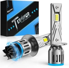 FAHREN H1 LED Headlight 40000LM Bright Light Bulb 6500K Cool White High/DRL Beam