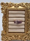 1.75ctw Anthill Garnet & Zircon Buckle Ring Vermeil Plated Sterling Size 6 — photo 1