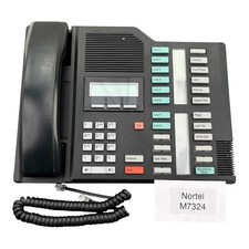 Nortel M7324 Black Corded Telephone Speakerphone Business Office Phone