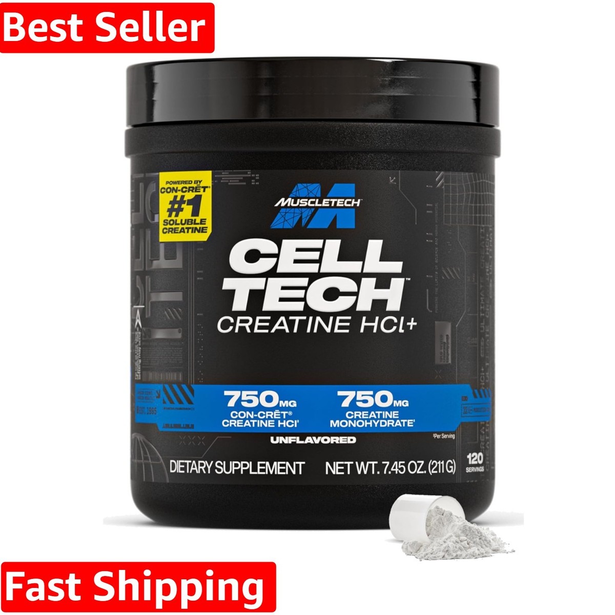 Cell-Tech Creactor Creatine HCl Powder, Post Workout Muscle