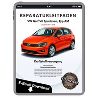 VW Golf 7 Sportsvan (14-18) Kraftstoffversorgung Benzin Reparaturleitfaden Ebook