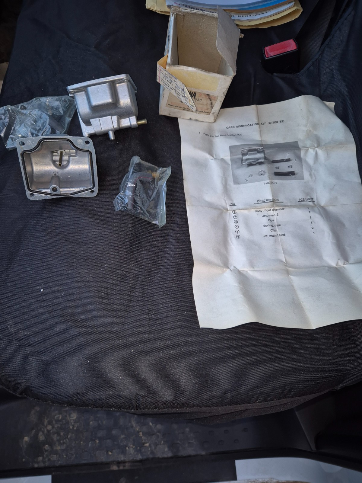 Kit de modificación de carburador Yamaha Xt550 5Y3 90891-10085