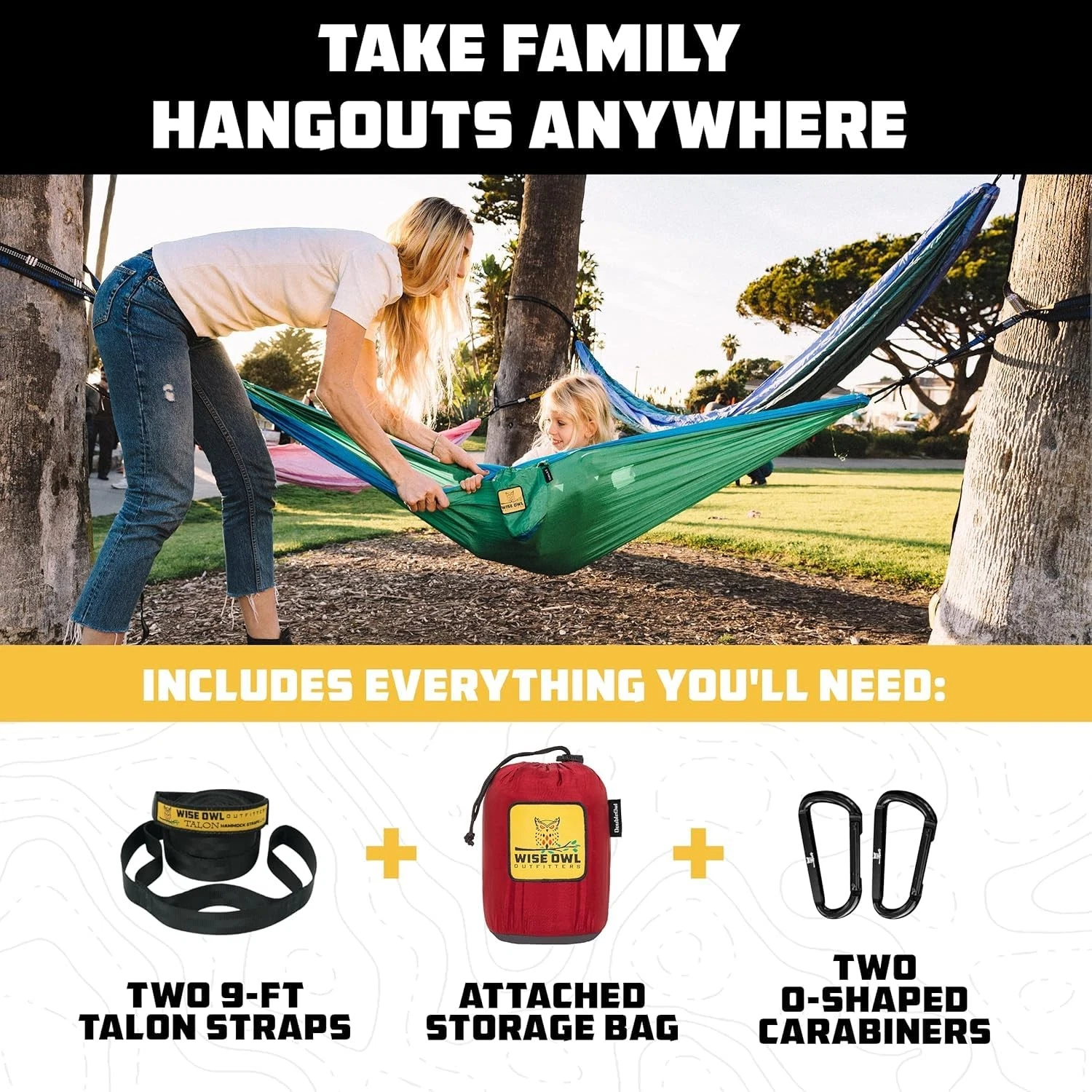 Wise Owl Outfitters Hammock - Thumbnail 2
