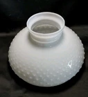 Large Vintage Hard To Find Milk glass Hobnail Lamp Light Shade 14” Fitter