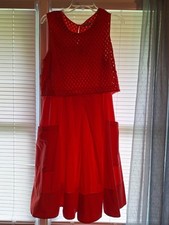 Eliza J Women's Sleeveless Melon Dress Size 12 Pit To Pit 18" Length 40"
