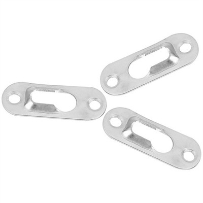 40x Silver Tone Metal Keyhole Hanger Fasteners For Picture Frames Hang Wall SET