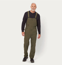 Duluth Men's DuluthFlex Fire Hose Bib Overalls - Vintage Olive