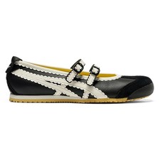 New Onitsuka Tiger MEXICO 66 TGRS 1182A678-001 BLACK CREAM Women Ballet Flats