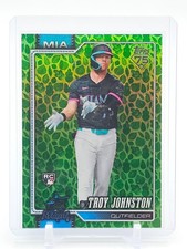 TROY JOHNSTON 2026 TOPPS S1 GREEN EASTER FOIL ROOKIE #317 MARLINS Q7032