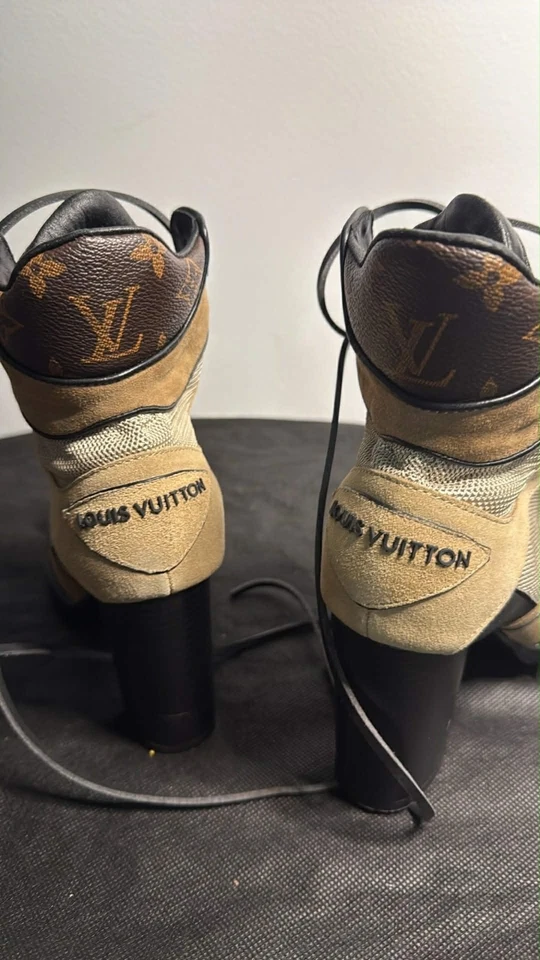 Botines Louis Vuitton Star Trail - gamuza, malla y lona con monograma Foto 3 de 4