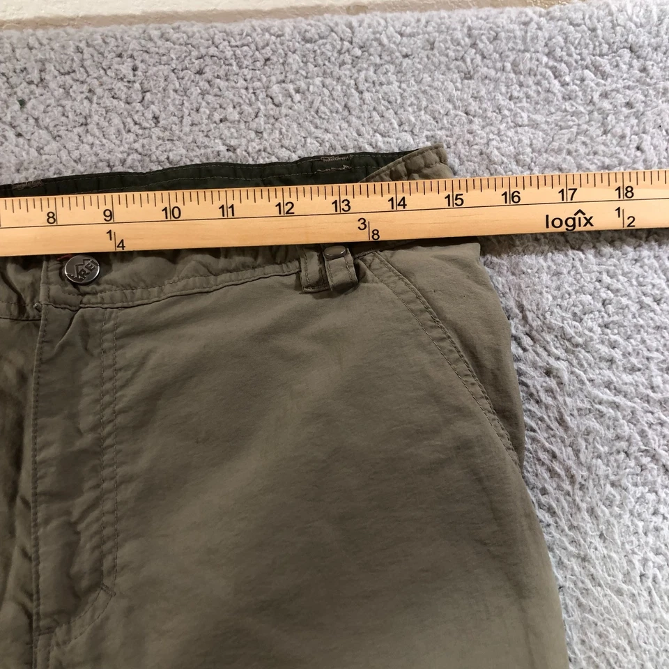 REI convertible pants boys XL 18 olive green outdoors camping hiking - Image 3 of 4