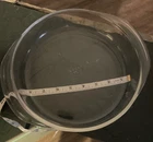 Vintage Glass PYREX #221 8-1/2 Inch Clear Deep Pie Cake Plate Pan Dish