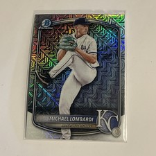 2025 Bowman Draft 1st Chrome #BDC-118 Michael Lombardi MOJO REFRACTOR - Royals