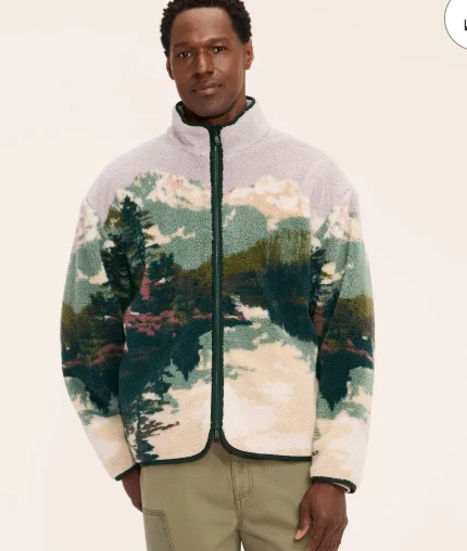 NWT Woolrich x for Target Fleece Landscape Jacket Pullover Size Small Unisex