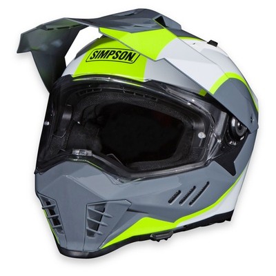 Simpson Motorcycle Xcursion Bandit Full Face Helmet BC Yellow XL DOT ECE 22.06