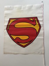 Original VINTAGE 1970s Heat Transfer  Superman  Iron On
