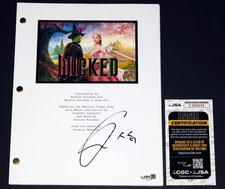 CYNTHIA ERIVO Signed WICKED Full Movie SCRIPT Screenplay autograph + JSA COA