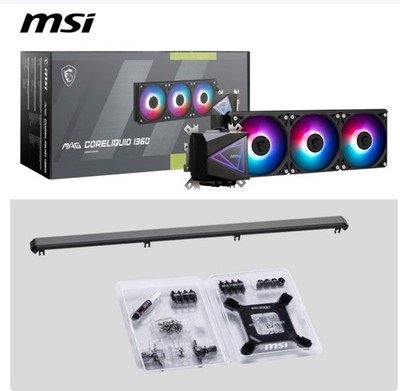 NEW MSI MAG CoreLiquid I360 Black AIO ARGB CPU Liquid Cooler Free shipping